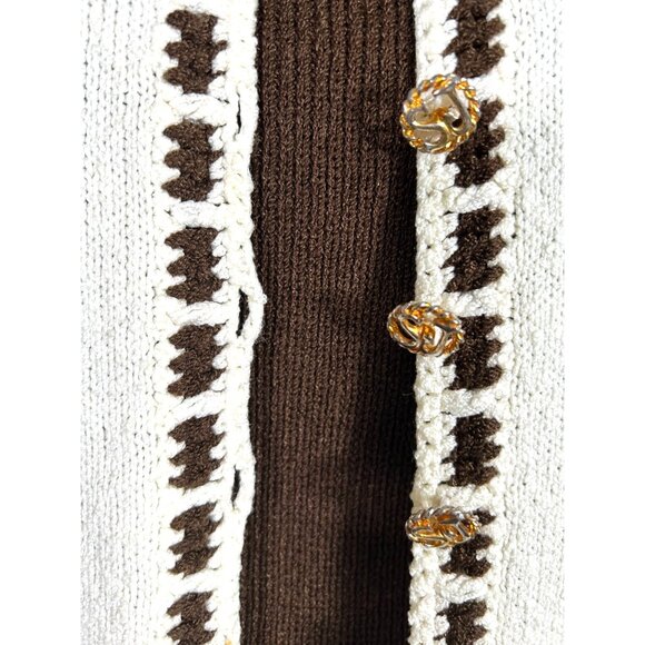 RARE VTG St John Knits MOD 1960's Button Up MCM Sweater Dress & Matching Jacket - Picture 4 of 16